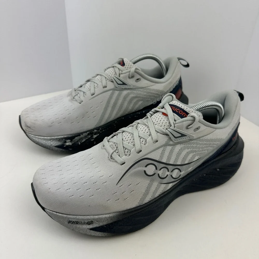 Saucony Triumph 22 Mens Running Shoes Alloy Navy Grey Athletic Sneakers Size 9